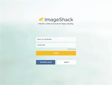 Tablet Screenshot of imageshack.com